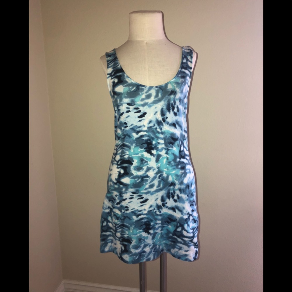 Free People Tie Dye Blue Dress